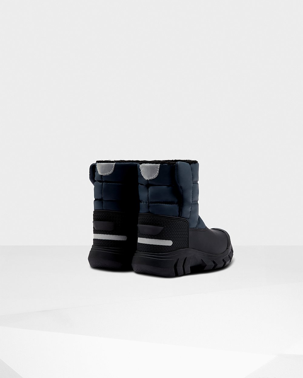 Botas De Neve Hunter Criança Azul Marinho/Pretas - Original Big Insulated - 25EKFDJNX